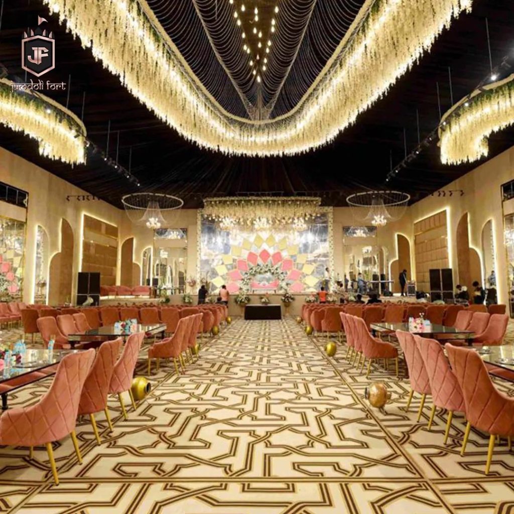 Dining setup in the banquet hall